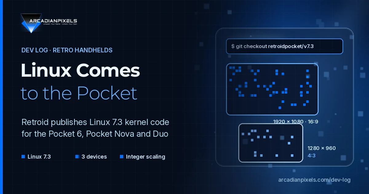 Retroid Ships Linux 7.3 Kernels: Notes for Handheld Devs