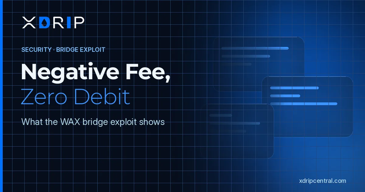 A Negative Fee, a Zero Debit: The WAX Bridge Exploit