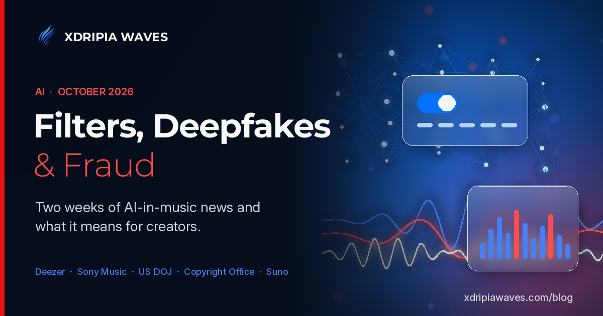 AI in Music, October 2026: Filters, Deepfakes and Fraud